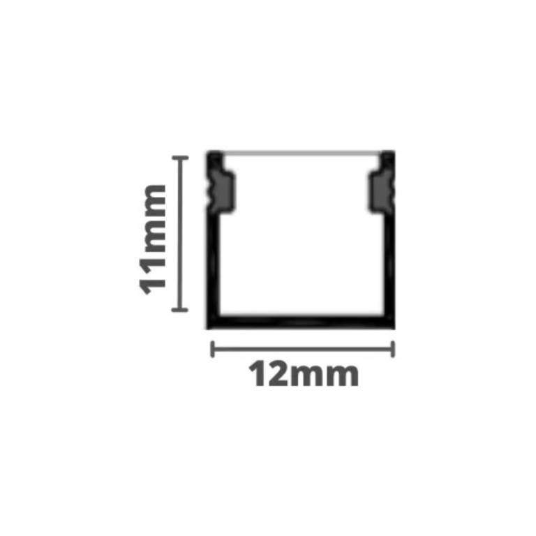 Perfil Sobrepor Baby 12x11mm 11